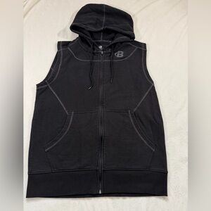 Black Hooded Vest